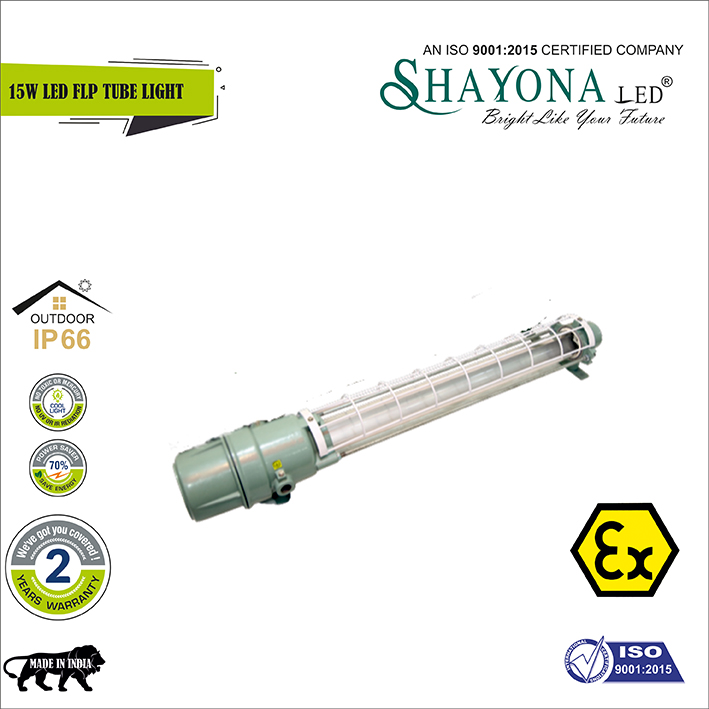 Shayona LED flame proof tube light 15 watts